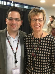Bradley Busch and Julie Taplin at Potential Plus UK's Big Family Weekend, October 2018