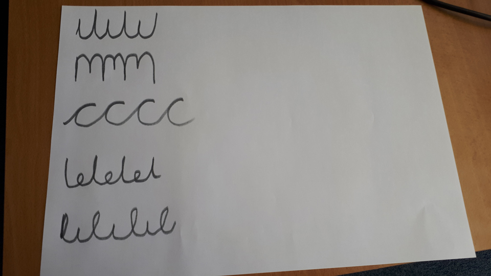 Handwriting Patterns - C