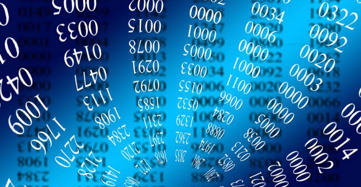 mathematics-989125_960 numbers spiralling on a blue background