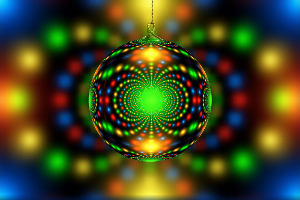 Fractal on a bauble